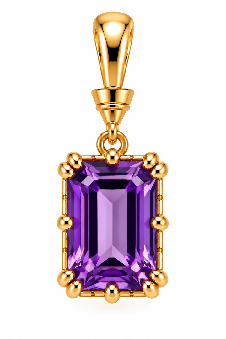 Rectangular Crystal Pendant