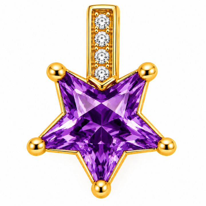 Crystal Star Charm