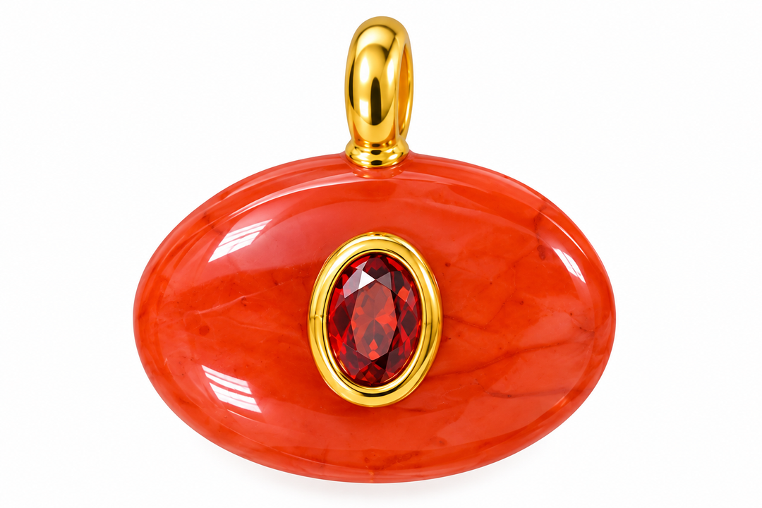 Oval Stone Pendants