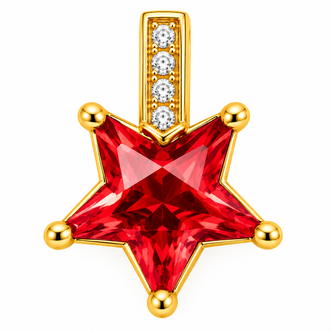 Crystal Star Charm