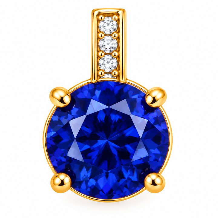 Crystal Round Charm