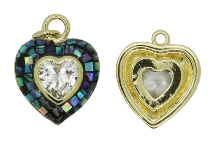 Abalone Heart Pendant