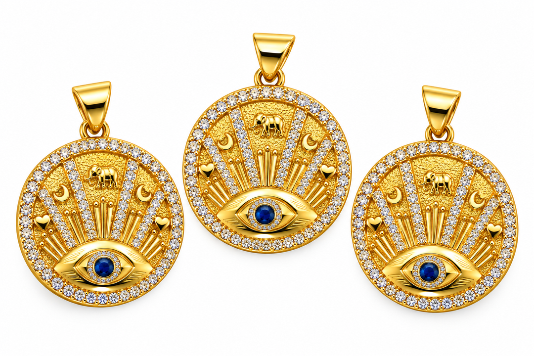 Round Large Evil Eye