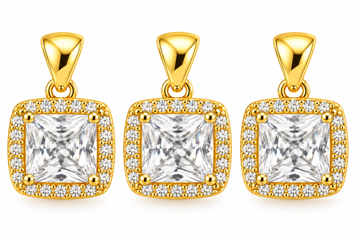 Crystal Square Charm