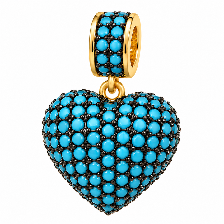 Micro Pave Heart Pendant