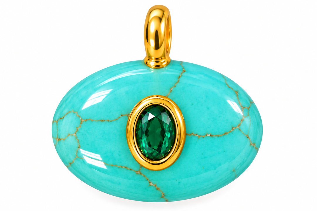 Oval Stone Pendants