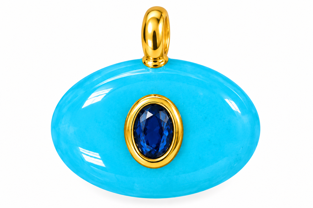 Oval Stone Pendants