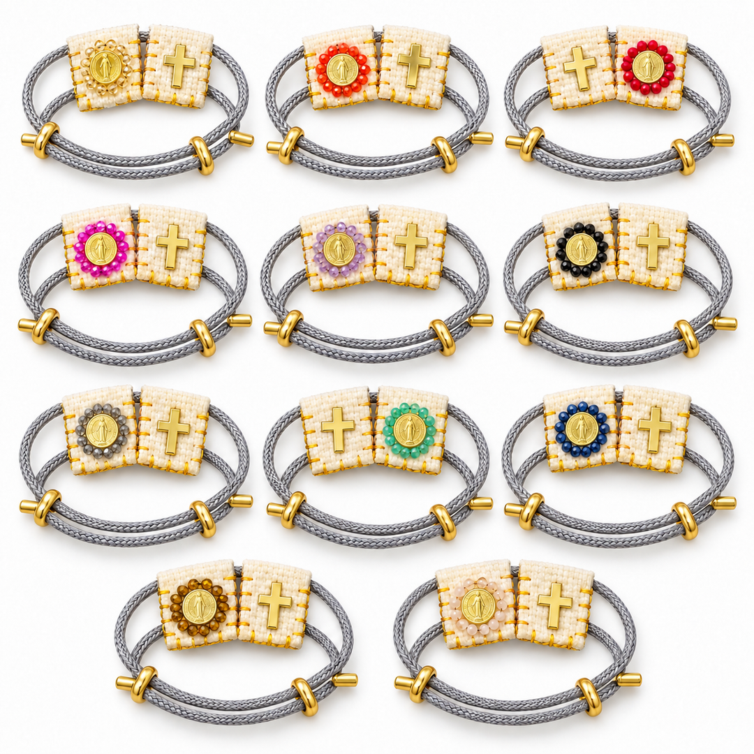 Religious Adjustable Cord Bracelet