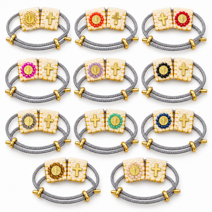Religious Adjustable Cord Bracelet