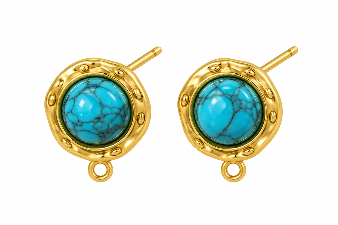 Magnesite Turquoise Earring Base