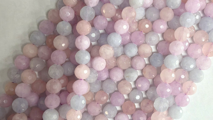 Aqua Jade, Rose Mix Faceted