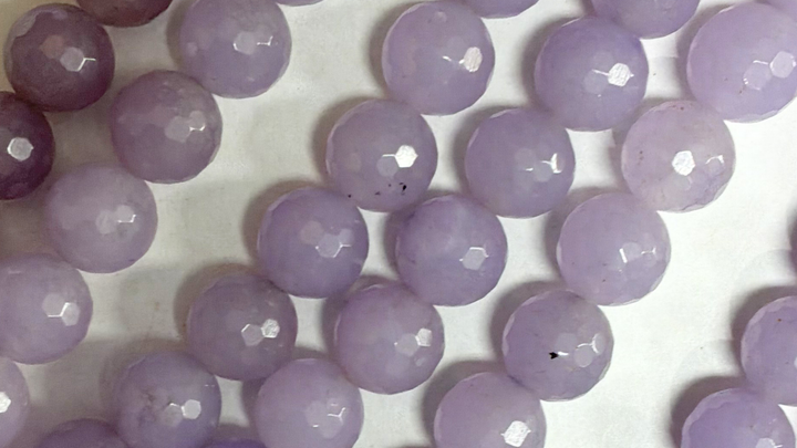 10mm  Semi-Precious Natural and Dyed Agate Round Faceted Beads