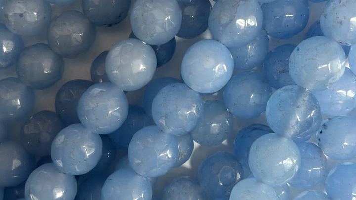 10mm  Semi-Precious Natural and Dyed Agate Round Faceted Beads