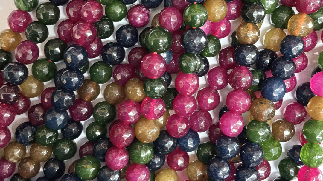 Natural Semi-precious dyed Agate 8mm