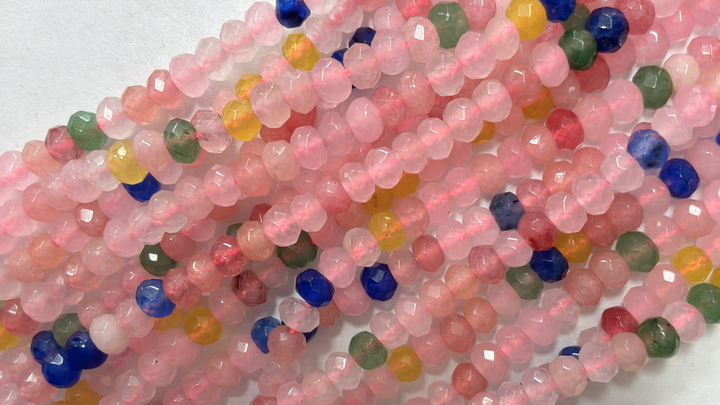 Agate 4mm Round/Rondelle