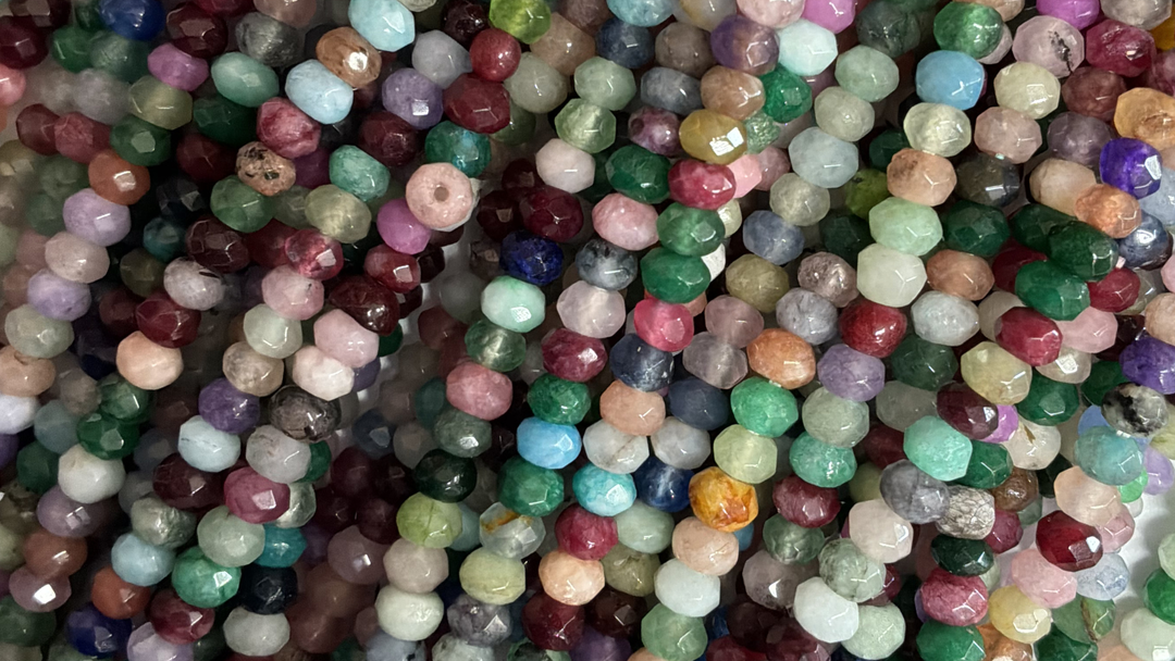 Agate 4mm Round/Rondelle
