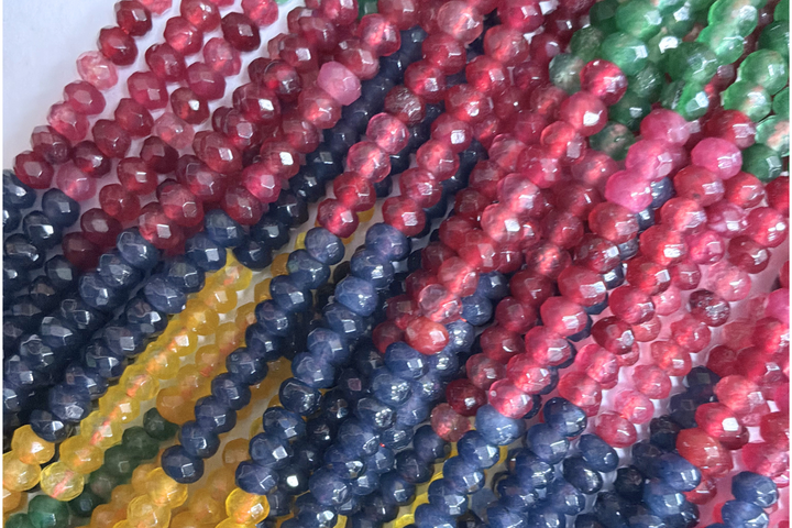Agate 4mm Round/Rondelle