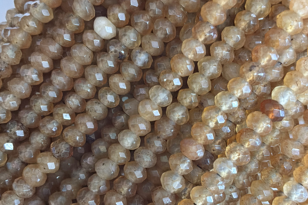 Agate 4mm Round/Rondelle