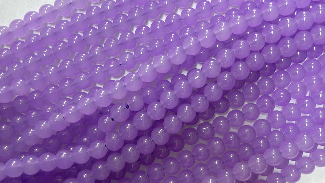 Semi-precious Round Dyed Jade