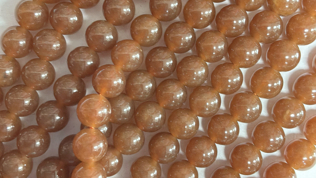 Semi-precious Round Dyed Jade