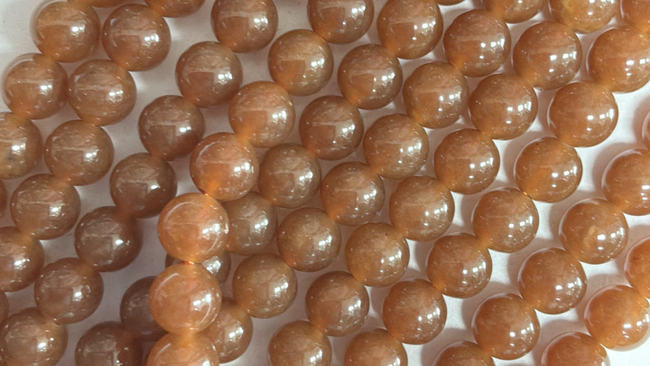 Semi-precious Round Dyed Jade