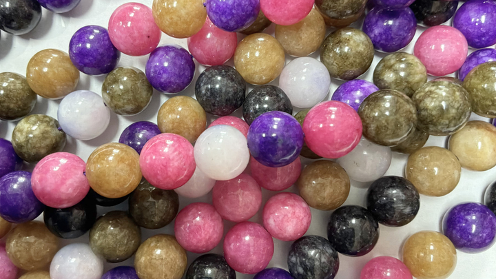Semi-precious Round Dyed Jade