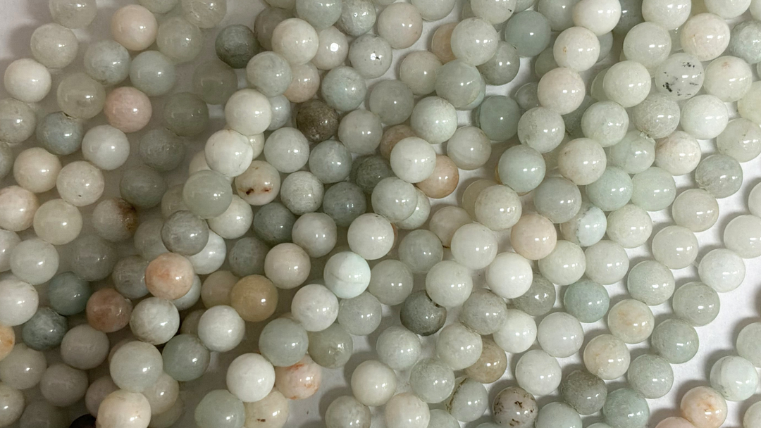Semi-precious Round Dyed Jade