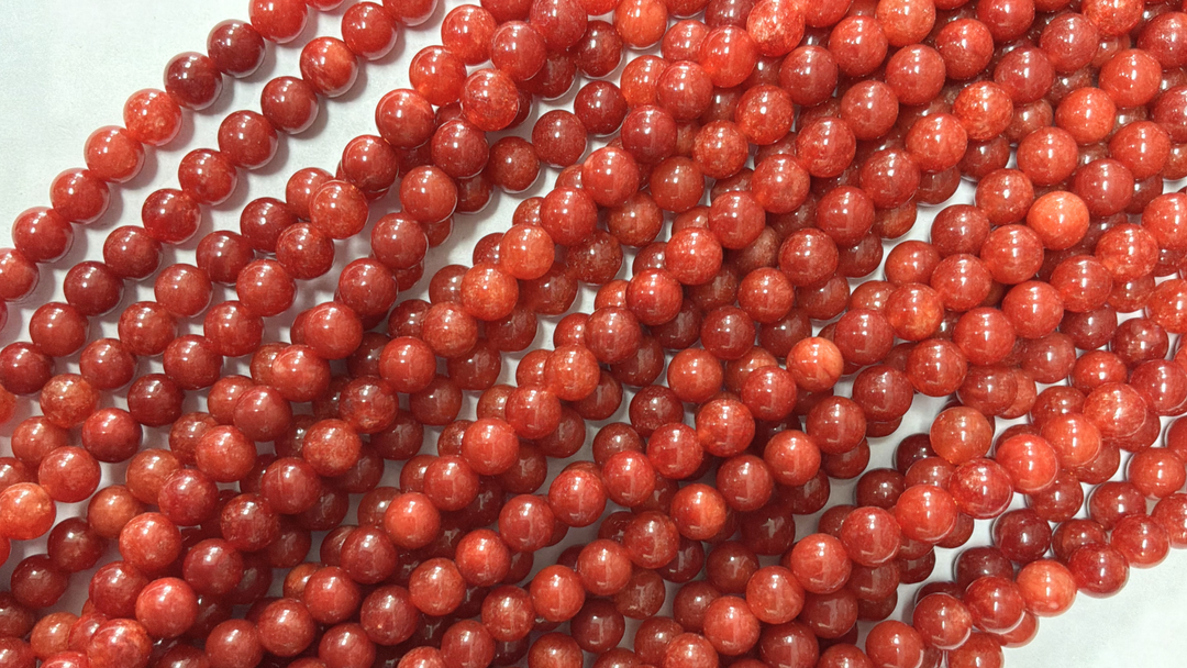 Semi-precious Round Dyed Jade