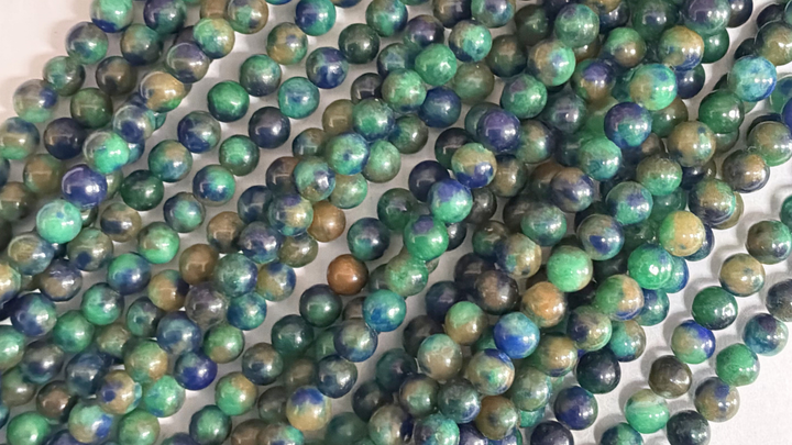Semi-precious Round Dyed Jade
