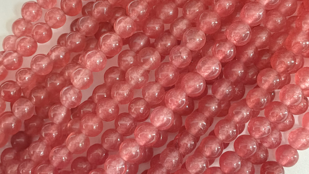 Semi-precious Round Dyed Jade