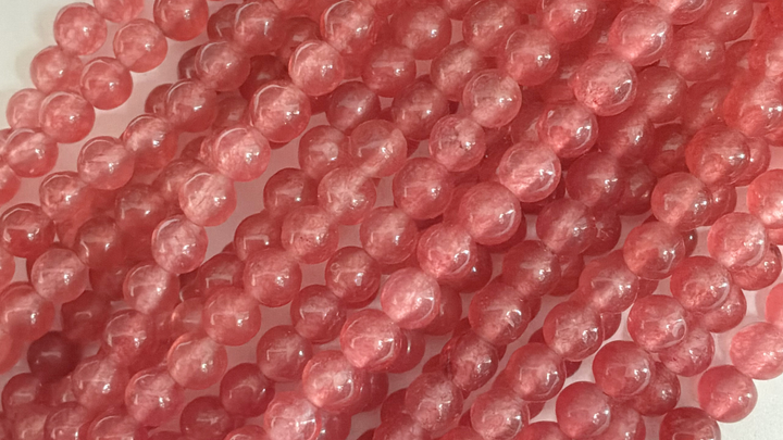 Semi-precious Round Dyed Jade