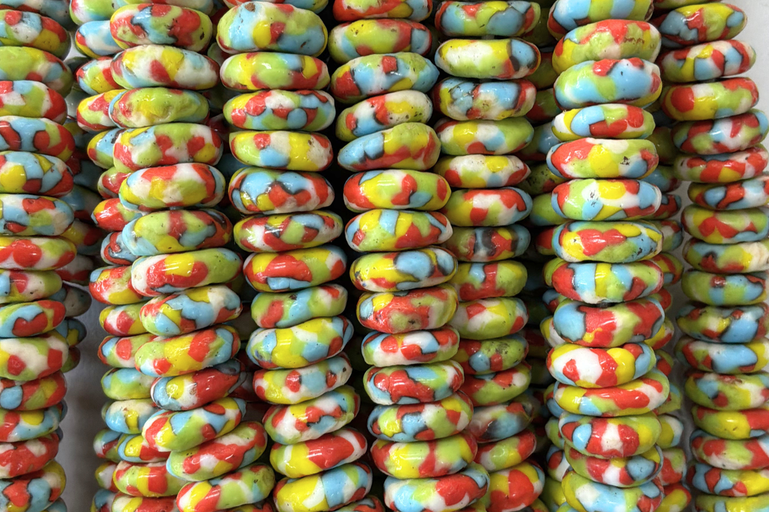 Donut African Sea Glass 10mm
