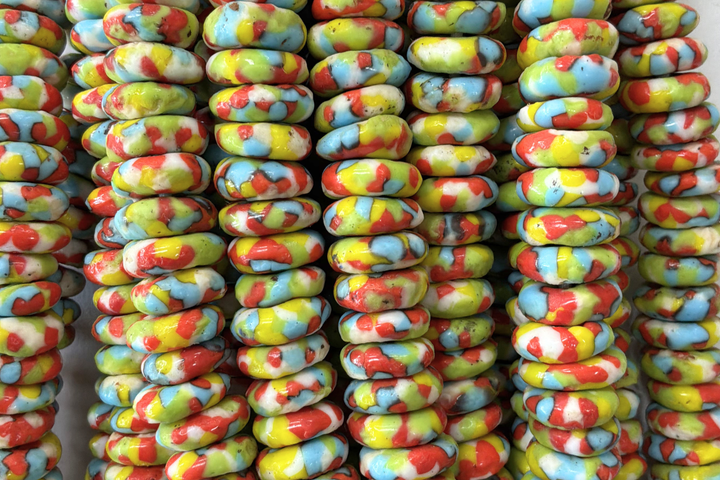 Donut African Sea Glass 10mm
