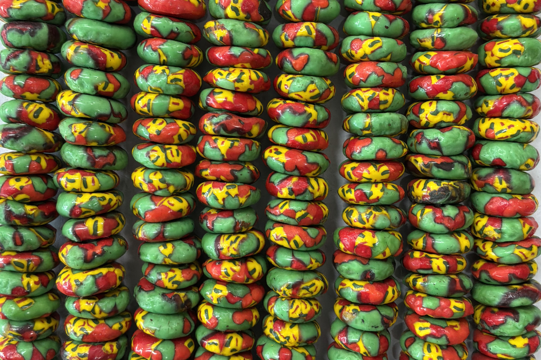 Donut African Sea Glass 10mm