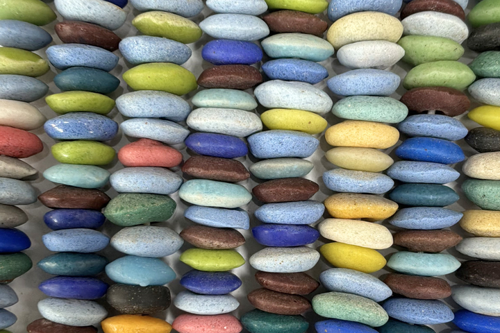 Donut African Sea Glass 10mm