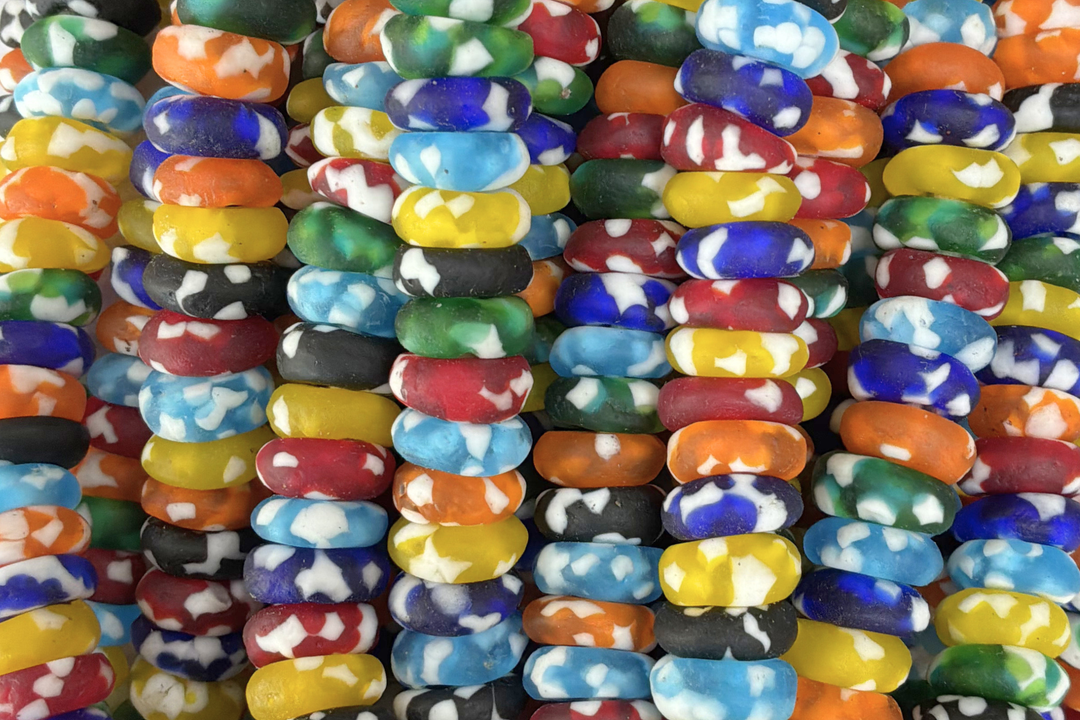 Donut African Sea Glass 10mm