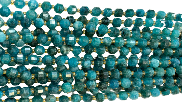Semi-precious Natural Gemstones Star-cut Beads Strand