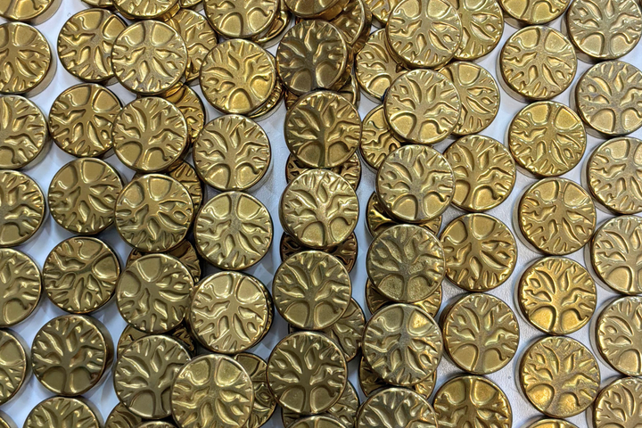 Hematite Shapes Old Gold