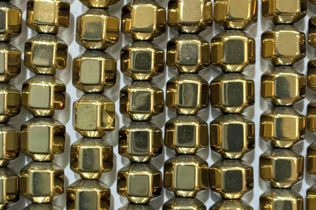 Hematite Shapes Old Gold