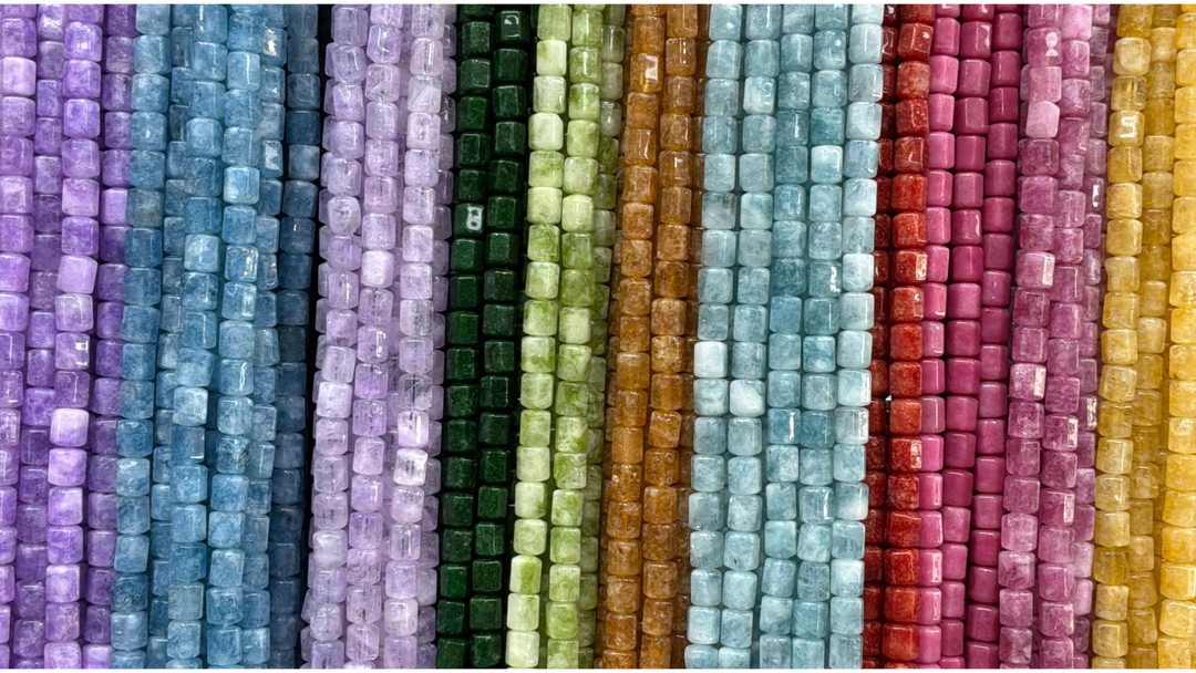 Faceted Quartz Barrel