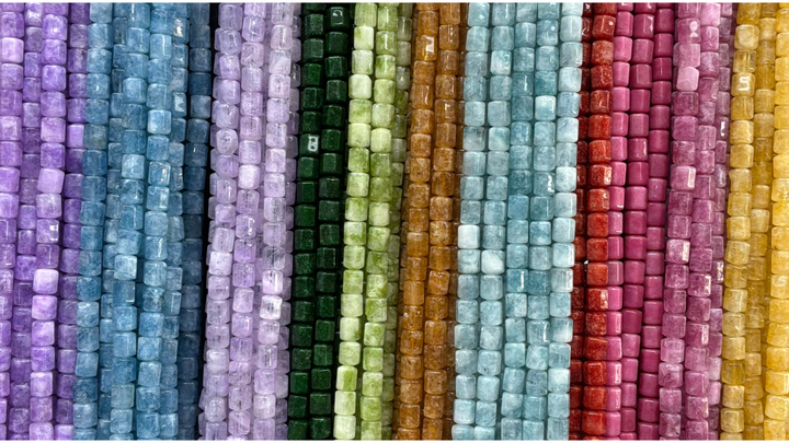 Faceted Quartz Barrel
