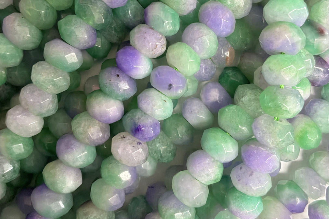 Dyed Jade Rondelle