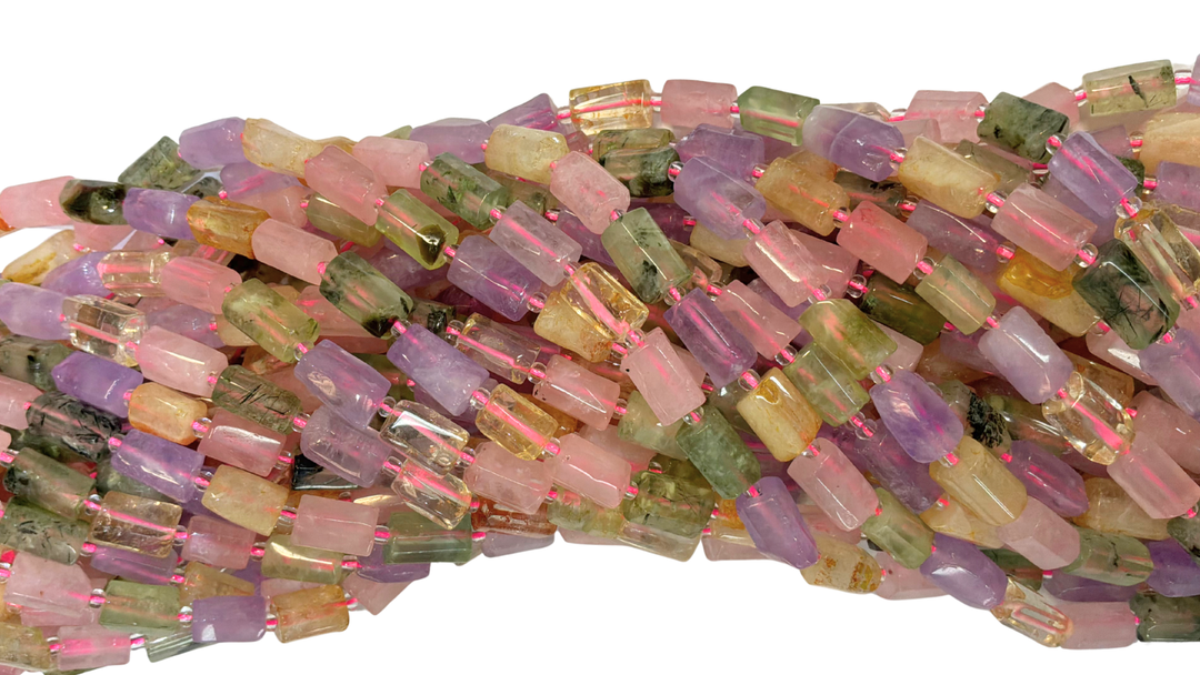 Mix Stone Barrel Beads