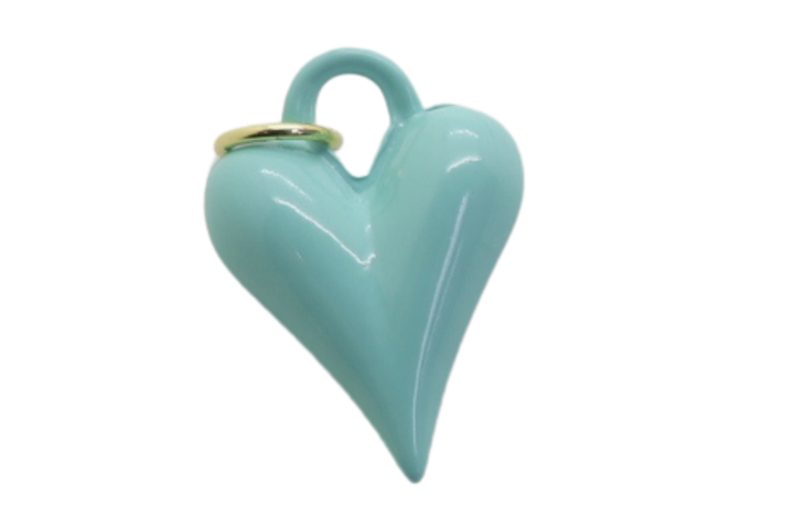 Small Heart Enamel Charm