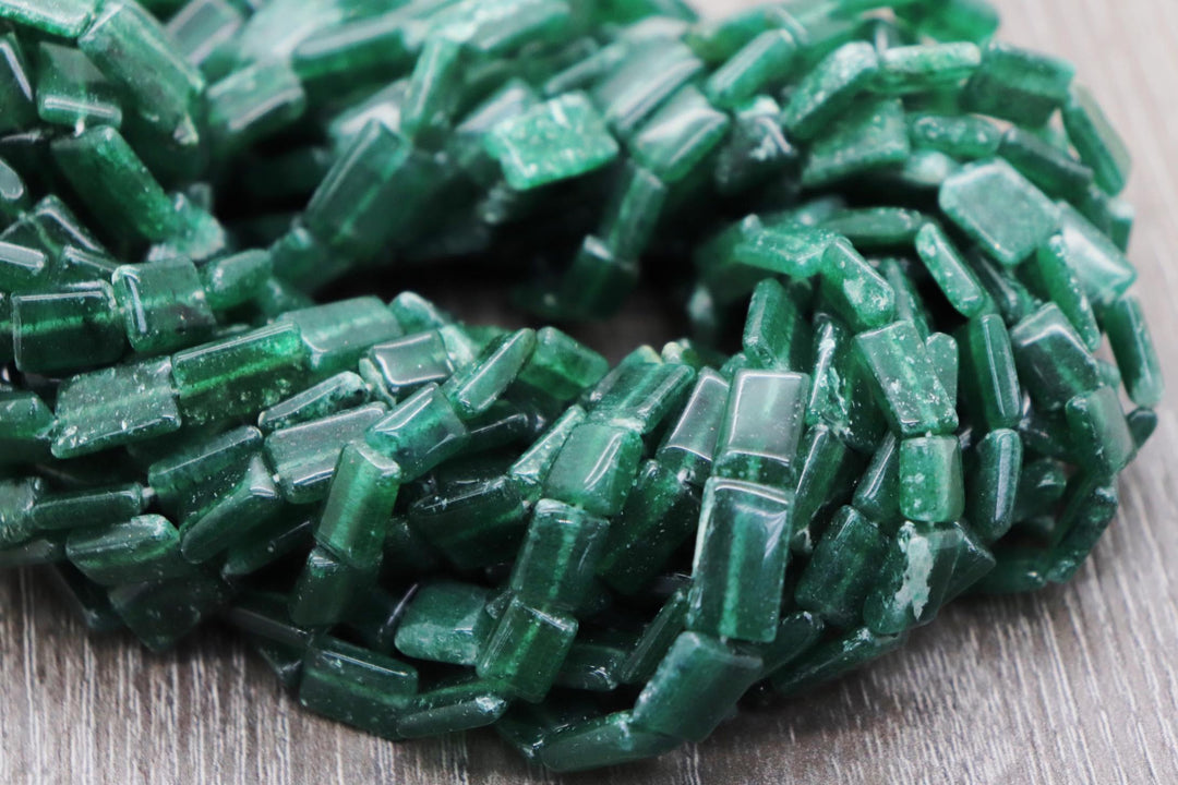 Natural Semi-precious Green Aventurine Rectangle Shape