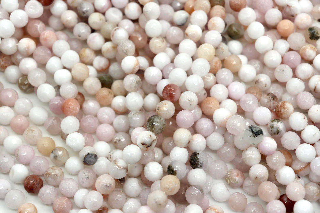 10mm  Semi-Precious Natural and Dyed Agate Round Faceted Beads