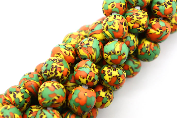 African Art - Krobo Fused Glass Beads from Ghana