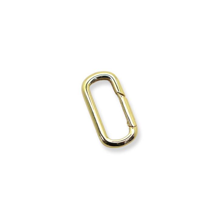 Gold Spring Gate Ring / Push Clasp 28mm