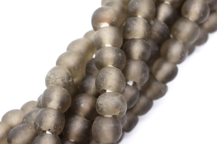 African Sea Glass Beads 14mm