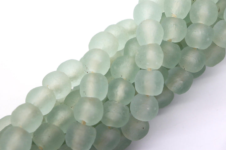 African Sea Glass Beads 14mm